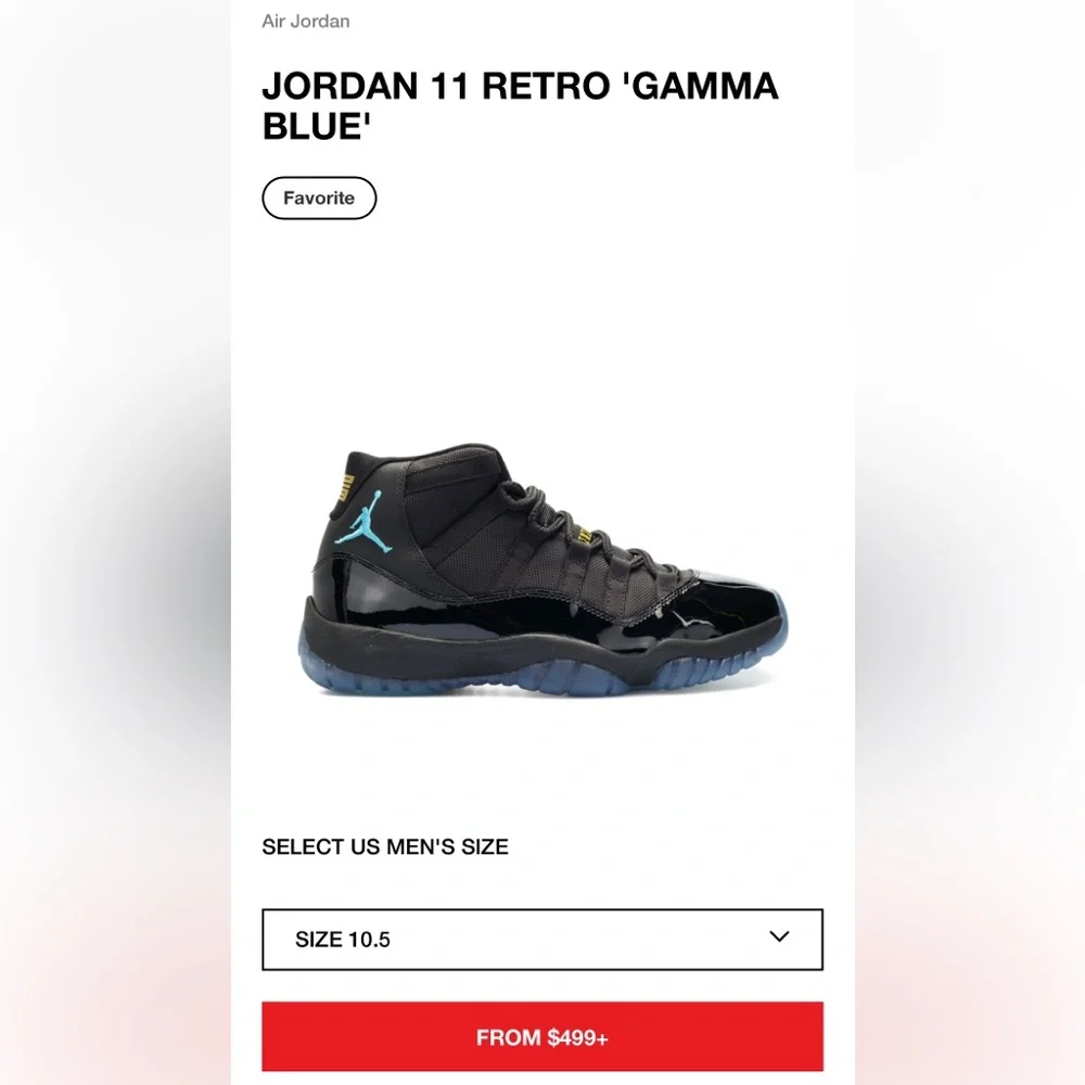 JORDAN 11 RETRO 'GAMMA BLUE' - Picture 5 of 5